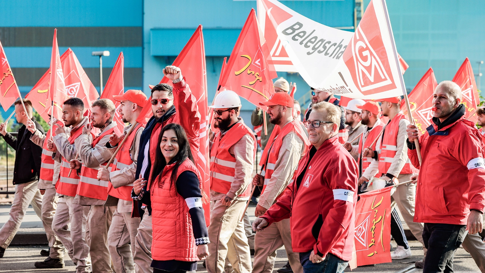 Tarifrunde Eisen und Stahl: Warnstreik Thyssenkrupp Steel Duisburg
